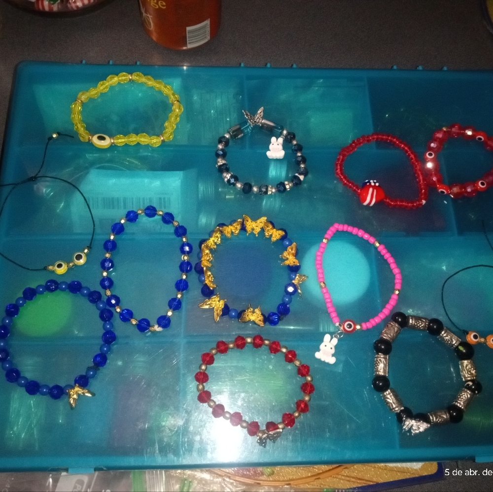 Colorful Kids Beaded Bracelet Set